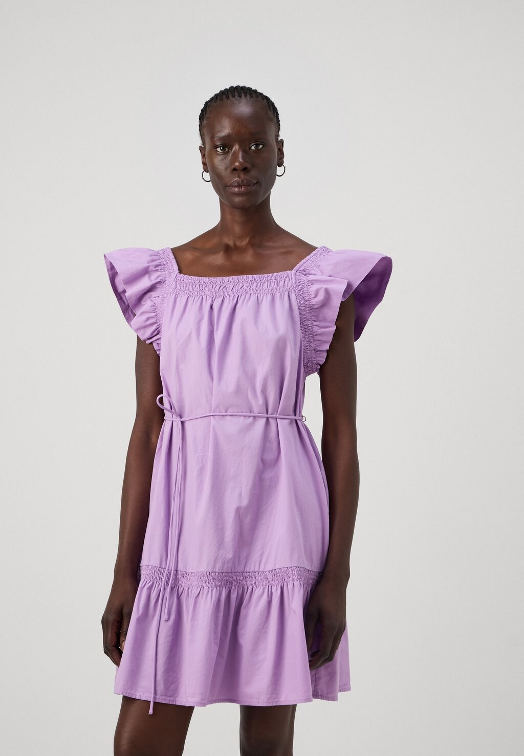 

Летнее платье FLUTTER SLEEVE DRESS GAP, сирень
