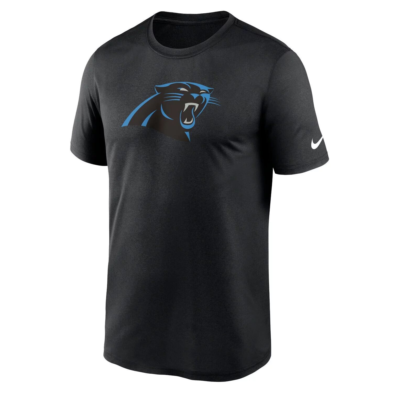 Мужская черная футболка с логотипом Carolina Panthers Legend Performance Nike — фото 2