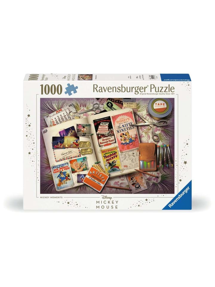 

Пазл Ravensburger, 1000 деталей, 1940 год, «Моменты Микки Мауса» в красочном исполнении