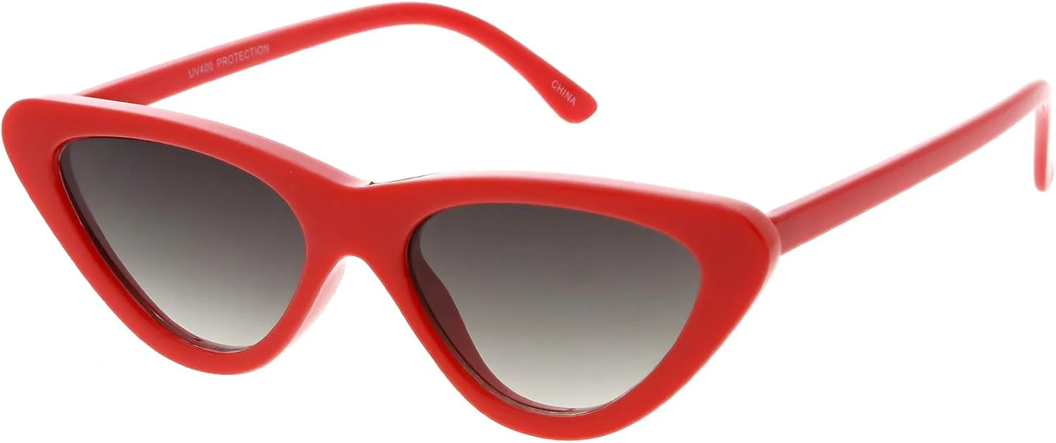 

Женские солнцезащитные очки zeroUV с плоскими линзами нейтрального цвета, размер 51 мм, маленькие, с толстой оправой, нейтрального цвета, C03 | Red / Lavender