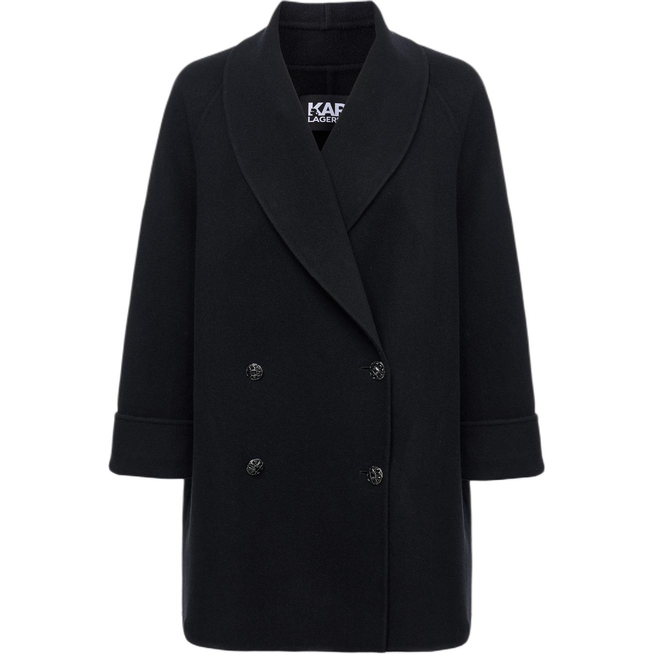 

KARL LAGERFELD / Karl Lagerfeld Jeans Женское черное пальто Black