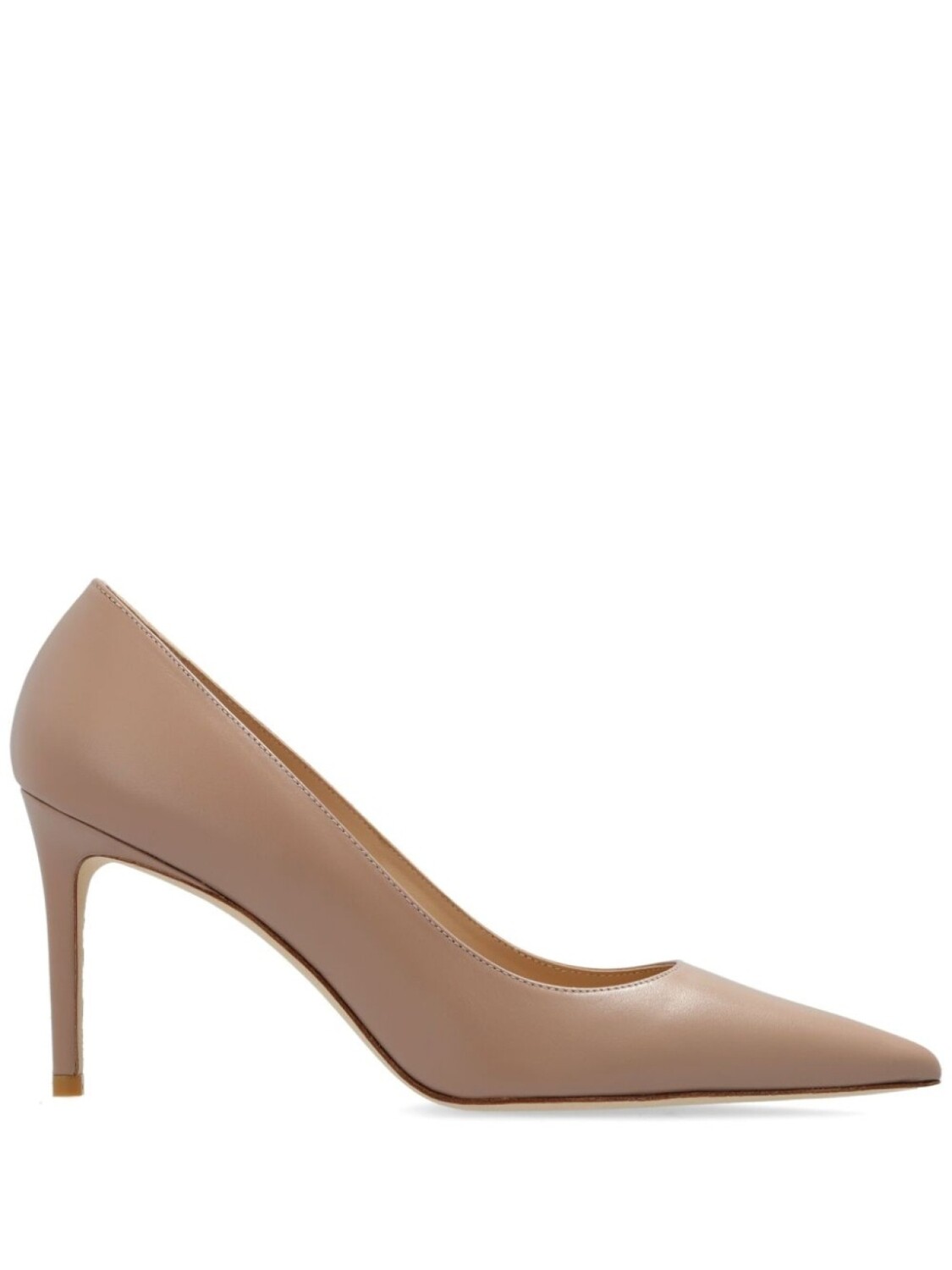 

Stuart Weitzman туфли-лодочки Stuart 85 мм из кожи, нейтральный цвет
