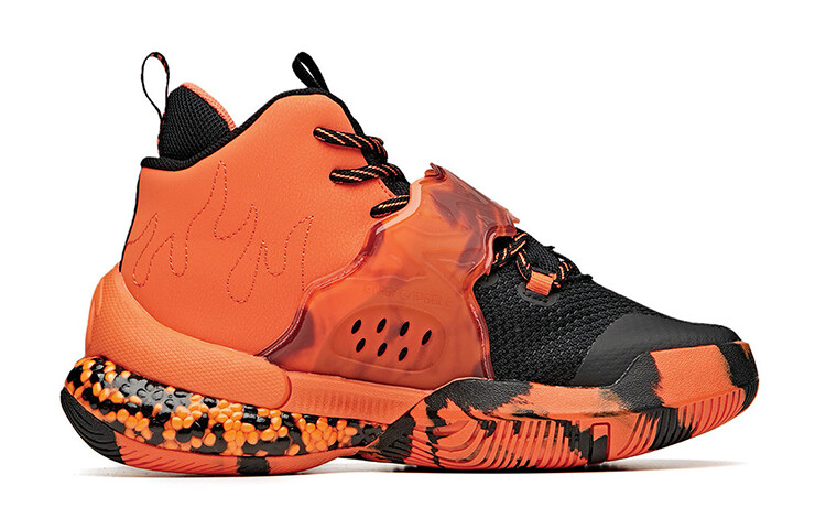 Детские баскетбольные кроссовки GS High-top Magma Orange/Black Anta Kids — фото 2