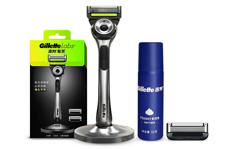 Набор бритв Labs Aurora, комбинация лезвий, магнитная подставка Gillette, seven-piece set — фото 2