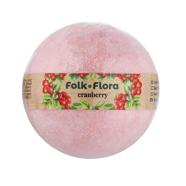 

Folk & Flora клюквенная пена для ванны FOLK&FLORA, 130 гр