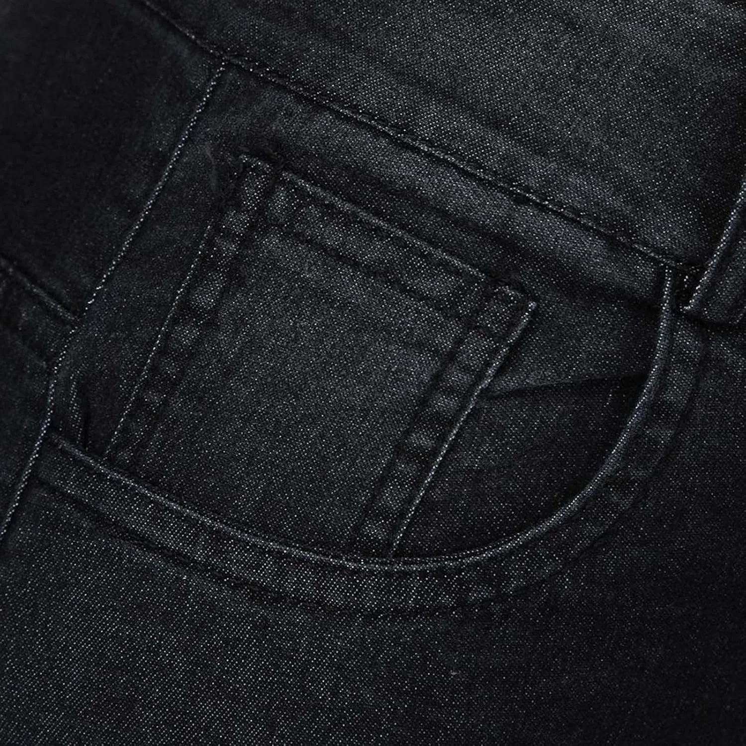 Джинсы клеш, stretch denim, Women's Vintage, черный — фото 4