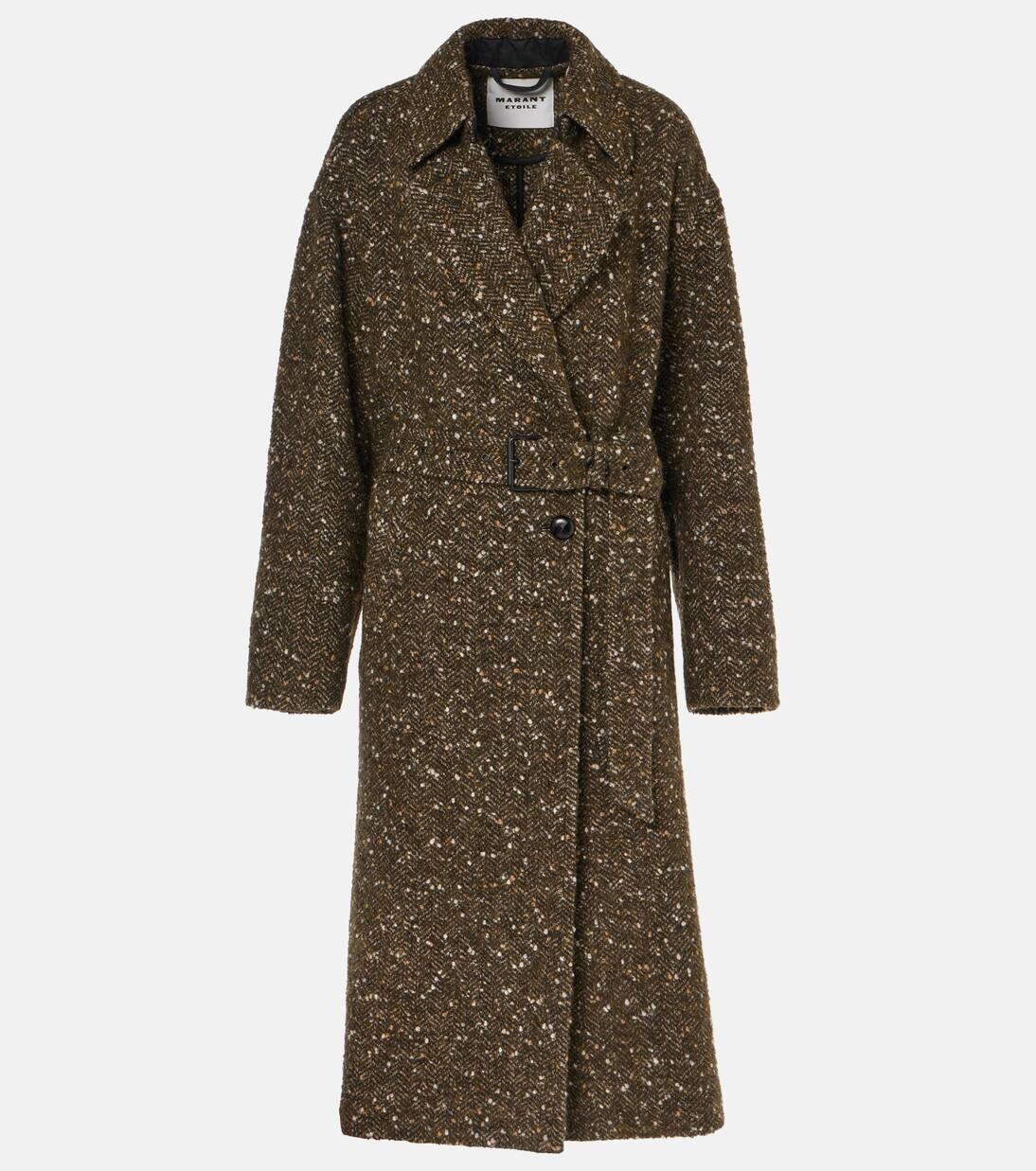 

Пальто-халат Horia из смеси шерсти Marant Etoile, хаки