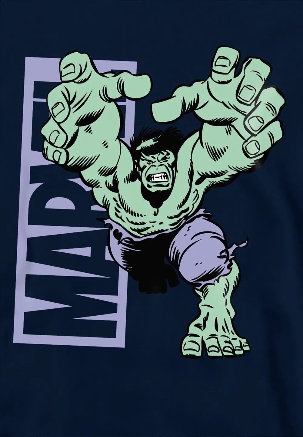 Детская худи Marvel Hulk, темно-синий, темно-синий — фото 2