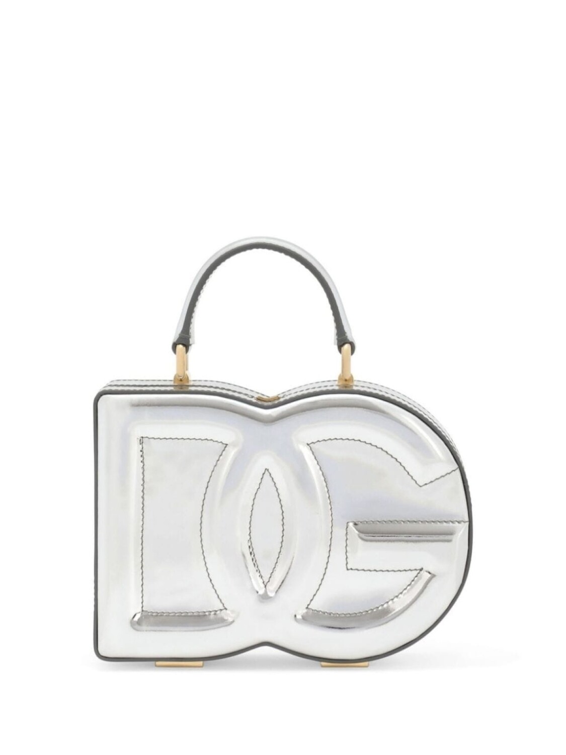 

Dolce & Gabbana сумка-тоут с эффектом металлик, серебристый