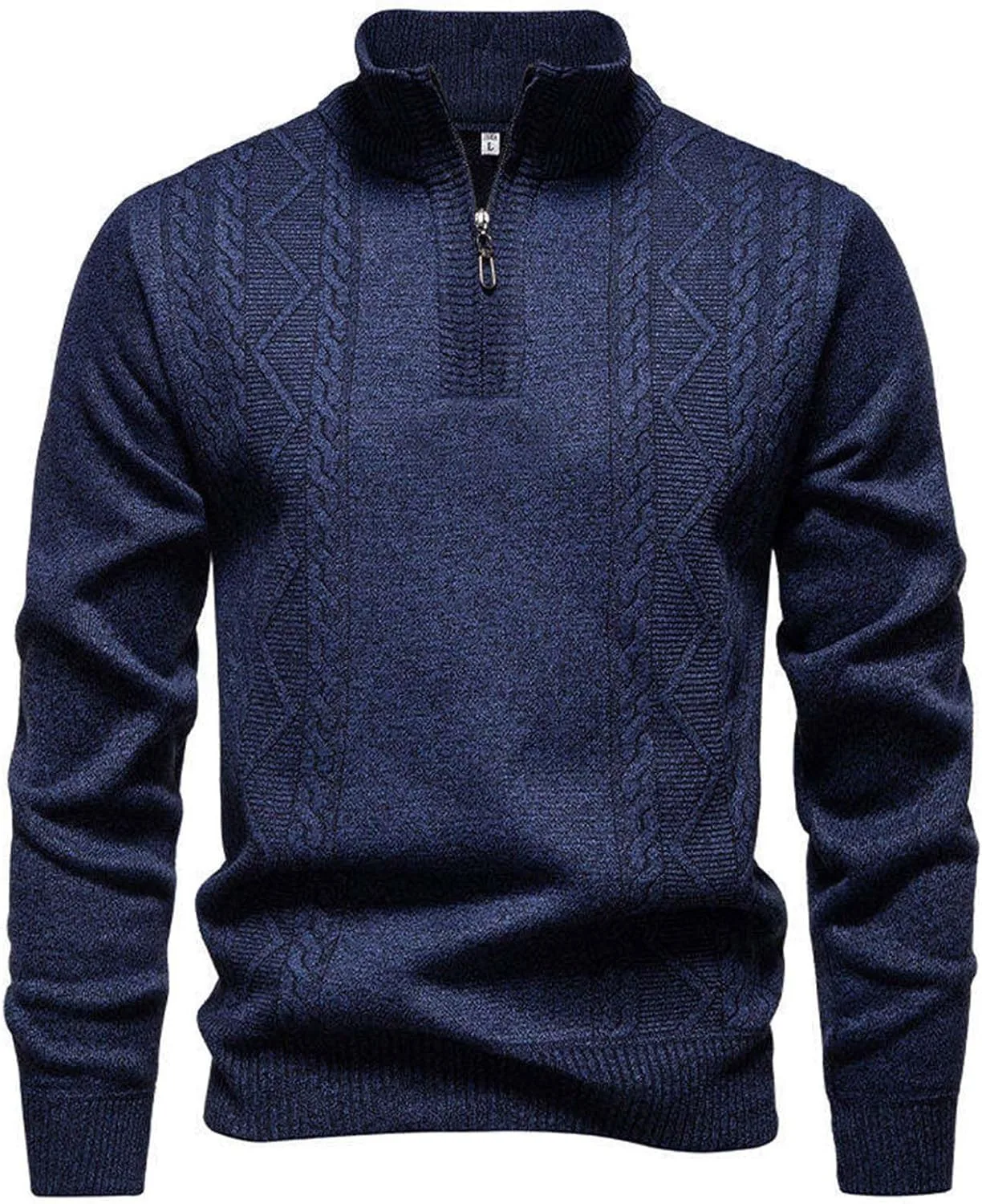 

Толстовка-полузип мужская легкая классическая с воротником-гольф