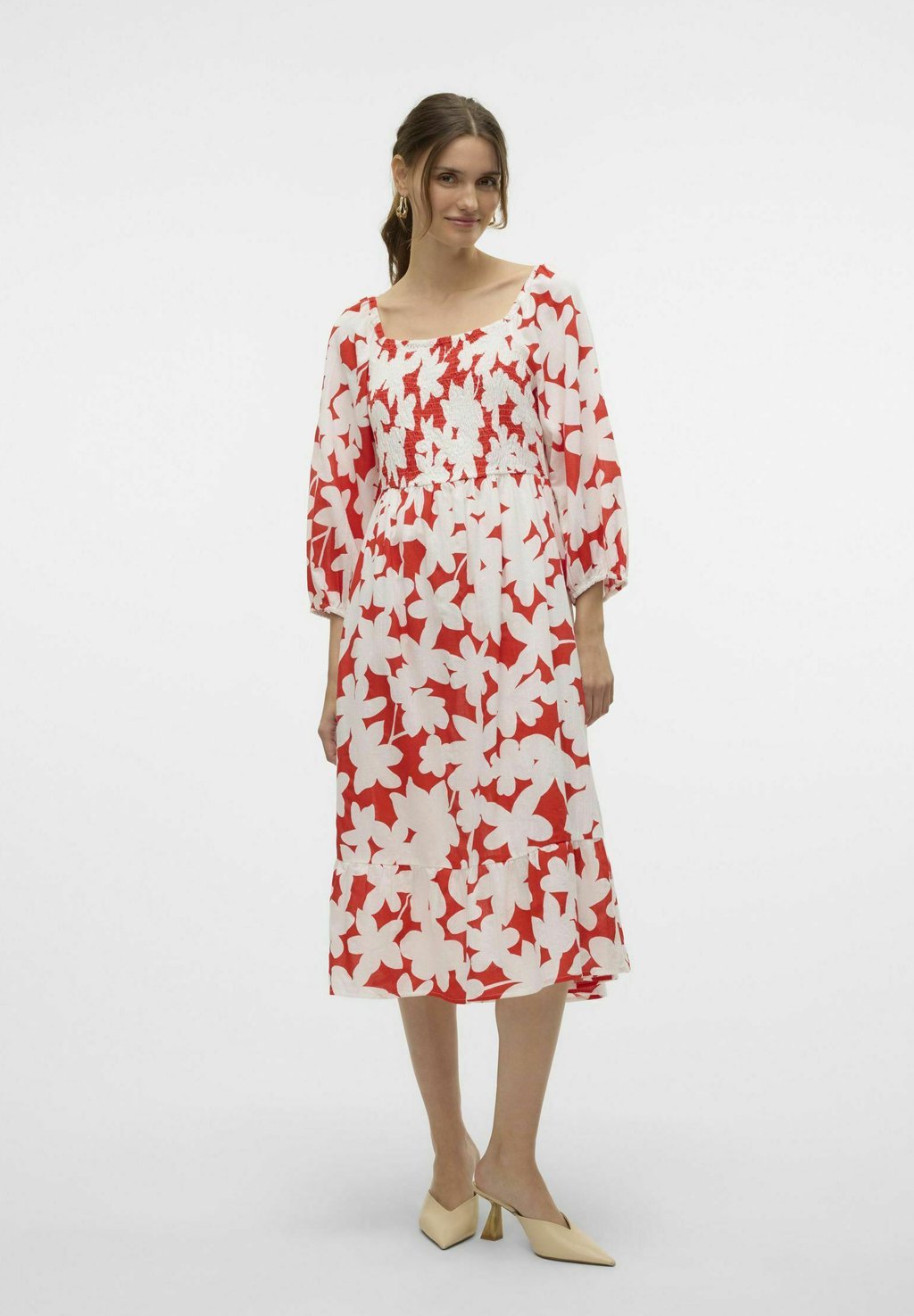 

Повседневное платье VMDICTHE MIDI Vero Moda, красный