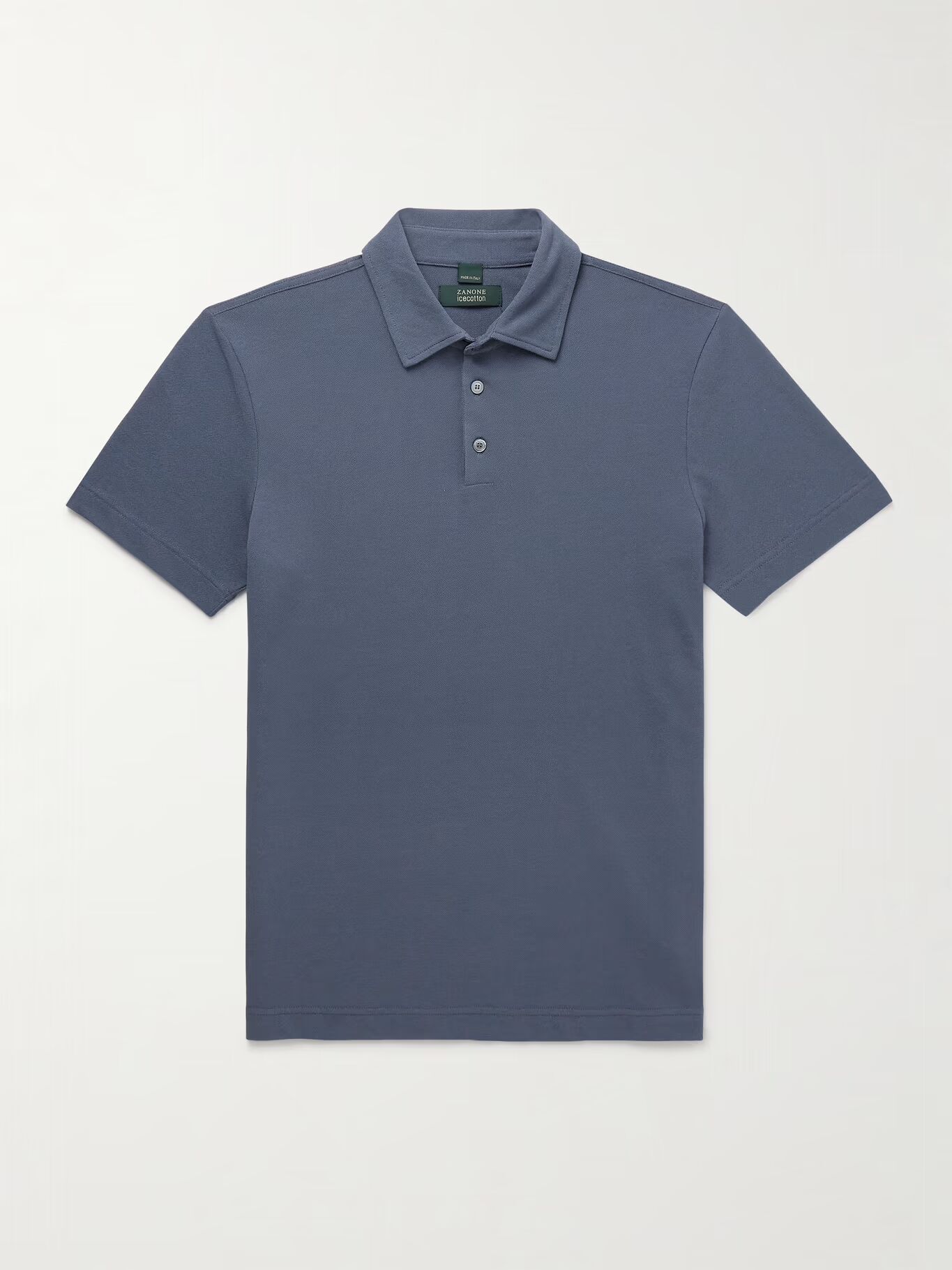 

Рубашка-поло Zanone Slim-Fit Ice Cotton INCOTEX, синий