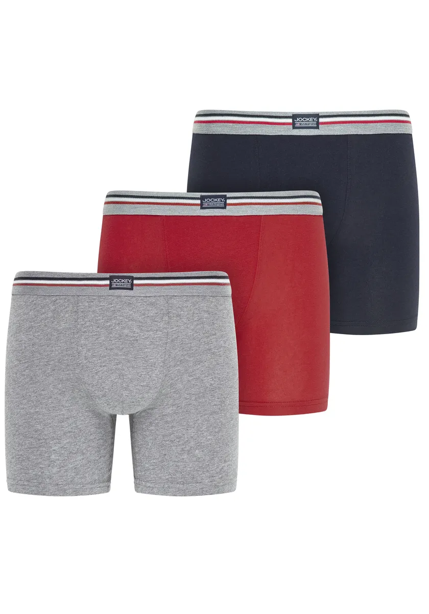 

Jockey Long Boxer (упаковка, 3 шт.), с удлиненной штаниной, красный