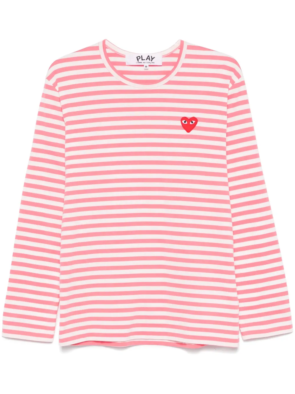 

Футболка в полоску Comme Des Garçons Play, розовый