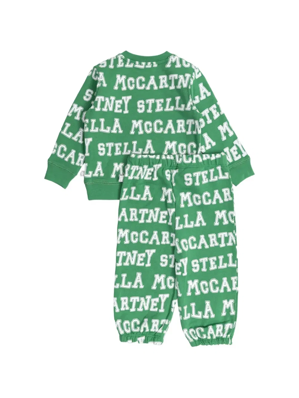 Спортивный костюм с принтом Stella McCartney Kids, зеленый — фото 2