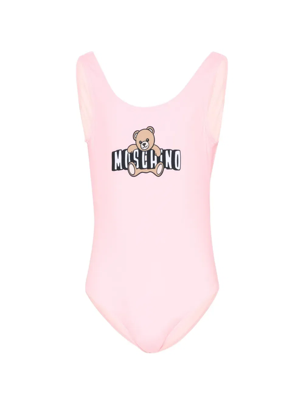 Купальник с медвежьим принтом Moschino Kids, розовый