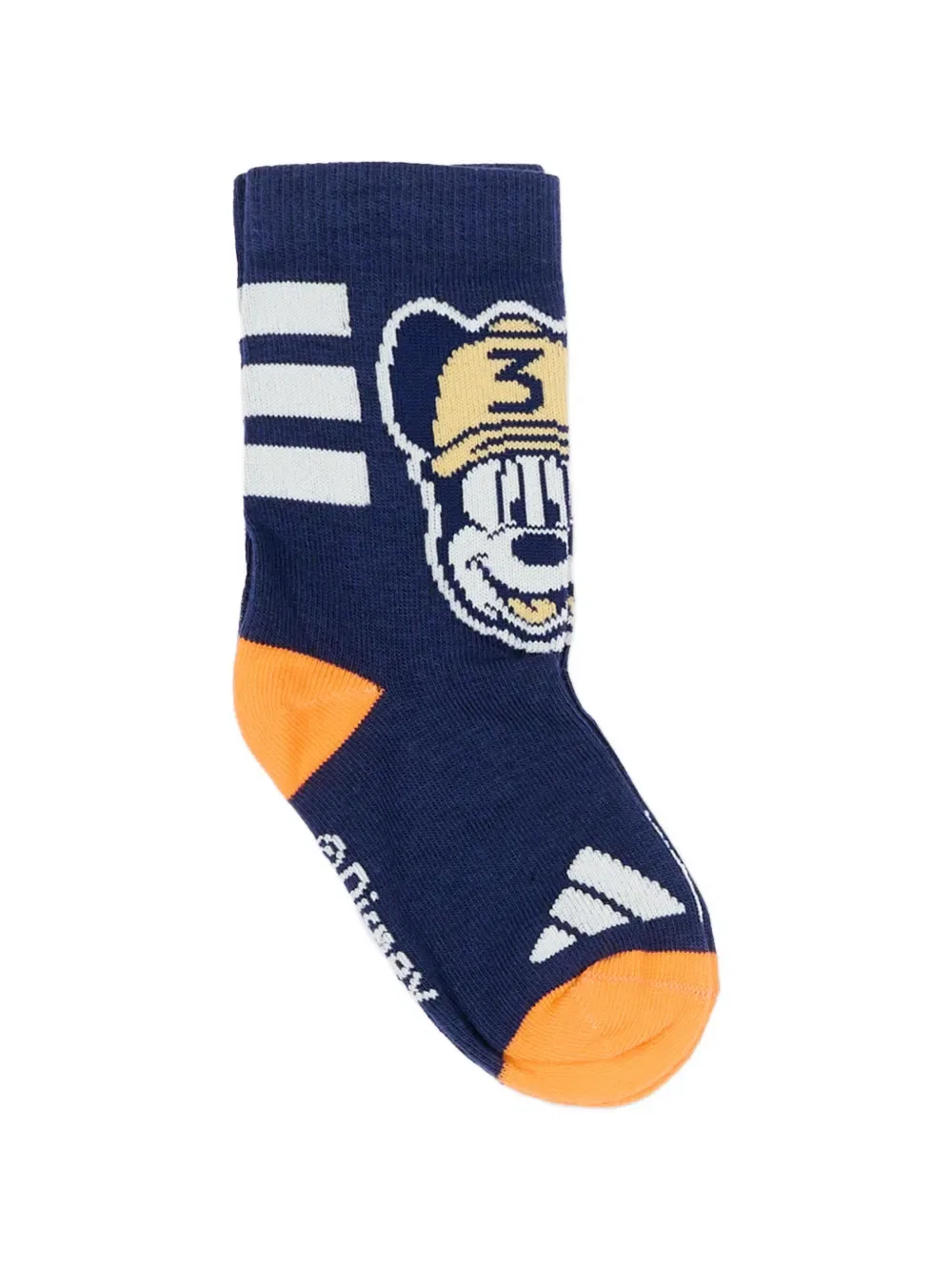 Носки с изображением Микки Мауса (комплект из трех штук) Adidas Kids, синий — фото 2