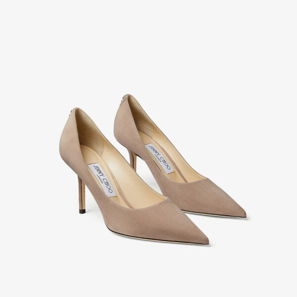 Туфли Love 85 на каблуке из замши и кожи Jimmy Choo, розовый — фото 4