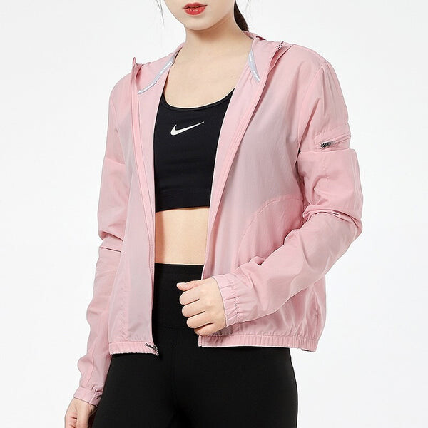 Куртка как w nk imp lght jkt куртка hd глазурь Nike, розовый — фото 4