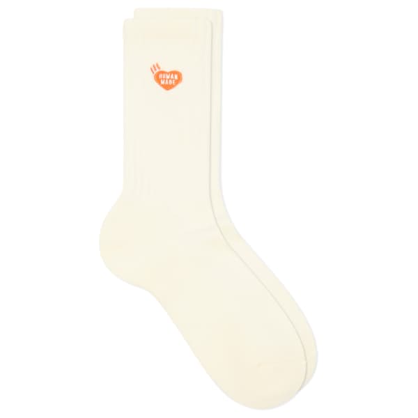 

Носки с ворсом и сердечками Human Made, белый