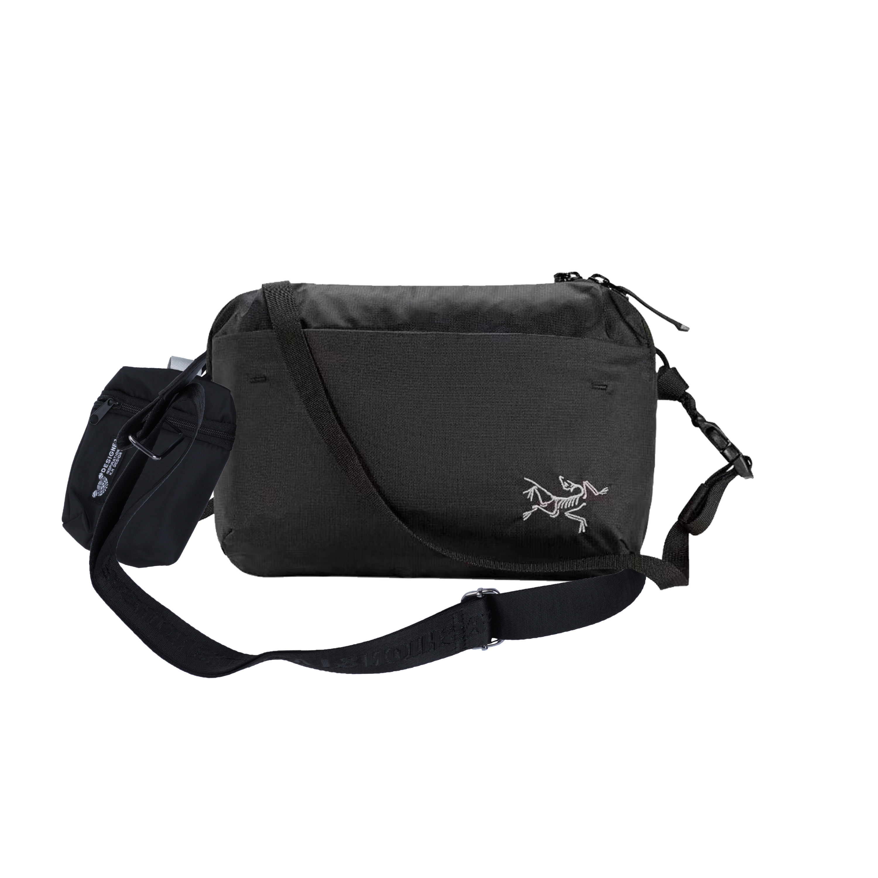 

Arcteryx Нейлоновая поясная сумка унисекс черная, Black Twilight Wander