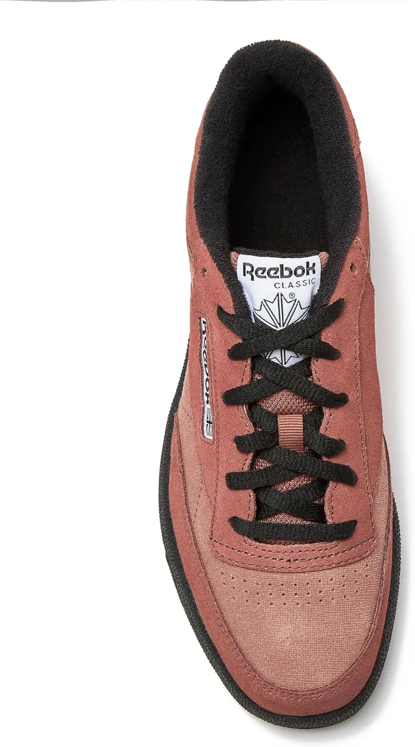Мужские теннисные кроссовки Reebok Club C 85, Scortched Earth Black White — фото 4
