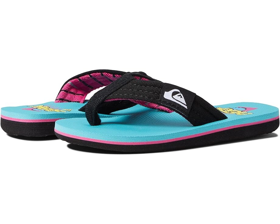 

Сандалии Quiksilver Nerf Molokai Layback, цвет Black/Blue/Black
