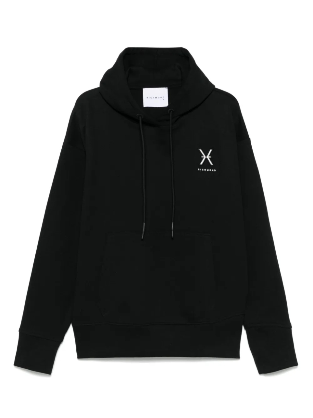 

Худи с нашивкой-логотипом John Richmond, черный