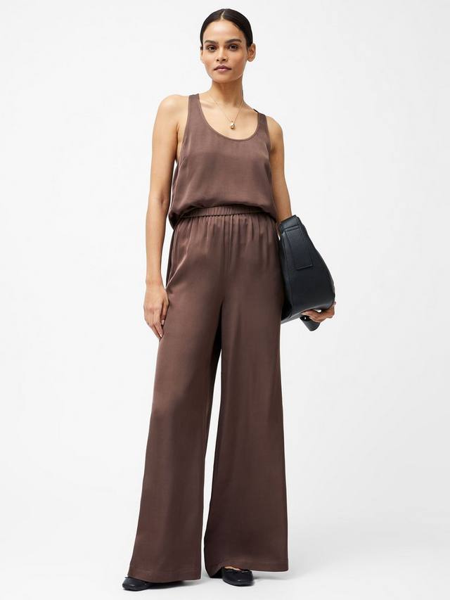 

Брюки из атласа sera French Connection, цвет Walnut Brown