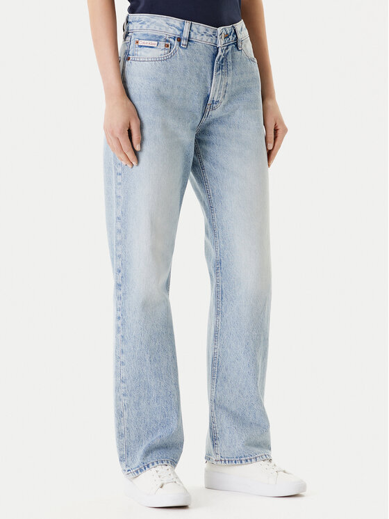 

Джинсы прямого кроя Signature 90s LV147C700G Calvin Klein Jeans, синий