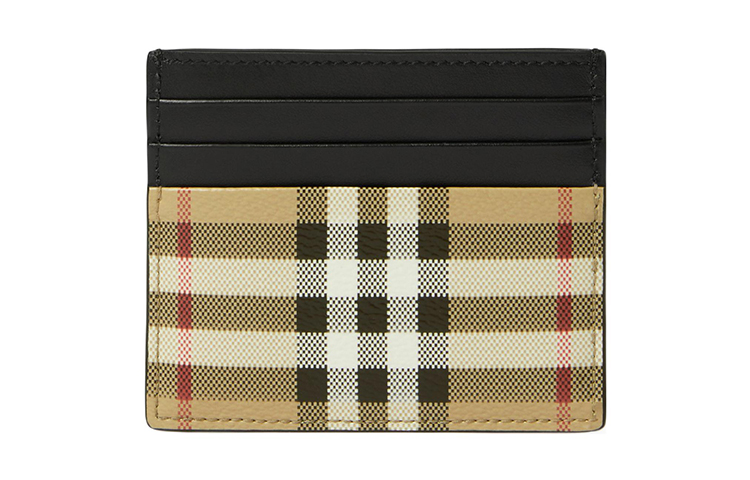 

Burberry Полиуретановый картхолдер женский архивный бежевый