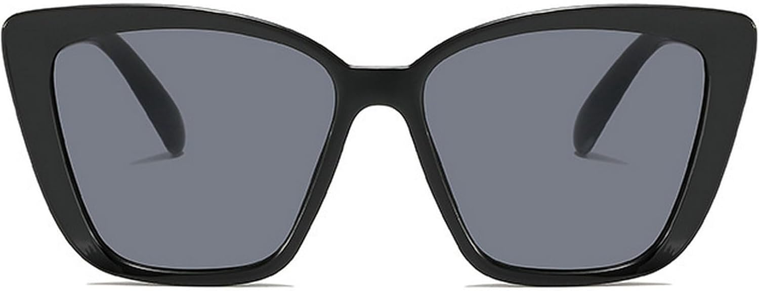 

Винтажные солнцезащитные очки «кошачий глаз» для женщин, квадратная маленькая оправа, ретро-очки, модные женские солнцезащитные очки с леопардовым принтом mincl, Black