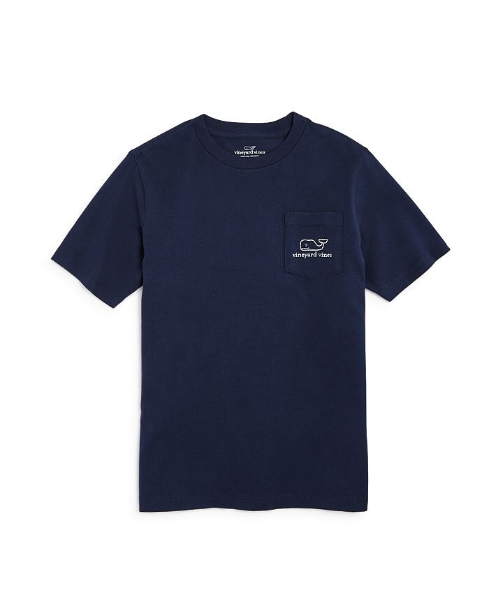 Винтажная футболка с карманом «кит» для мальчиков Vineyard Vines — Little Kid, Big Kid, синий — фото 2