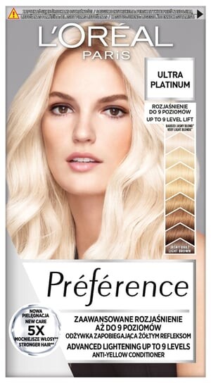 

Краска для волос Extreme Platinum L'Oréal Paris, les Blondissimes Préférence