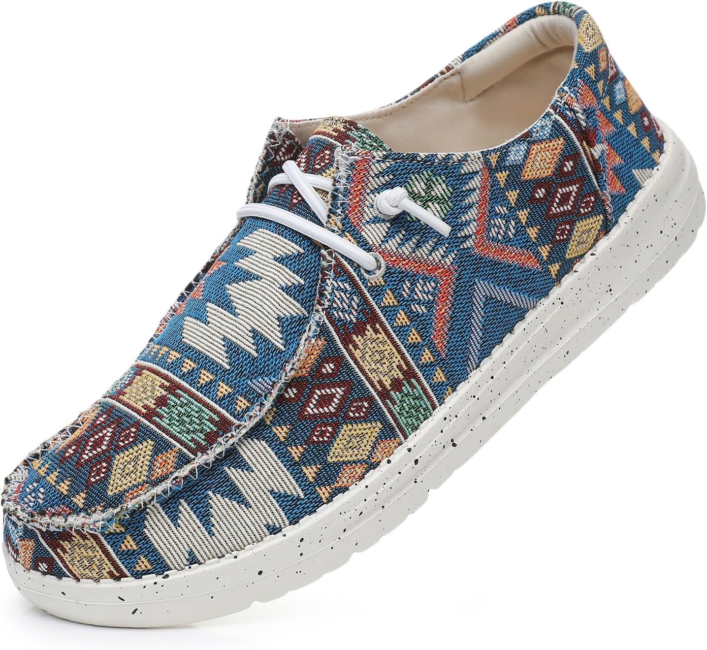 

Мужские повседневные тканевые лоферы слипоны, легкие дышащие мокасины для пар, удобная обувь для прогулок и катания на лодке Generic, синий