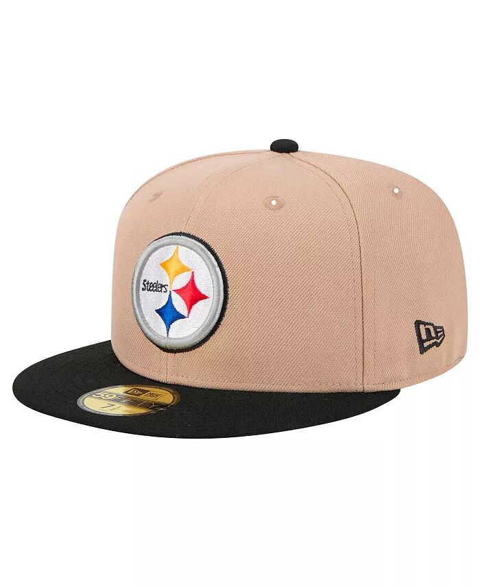 

Мужская светло-коричневая бейсболка Pittsburgh Steelers Logo Main 59FIFTY Fitted Hat New Era