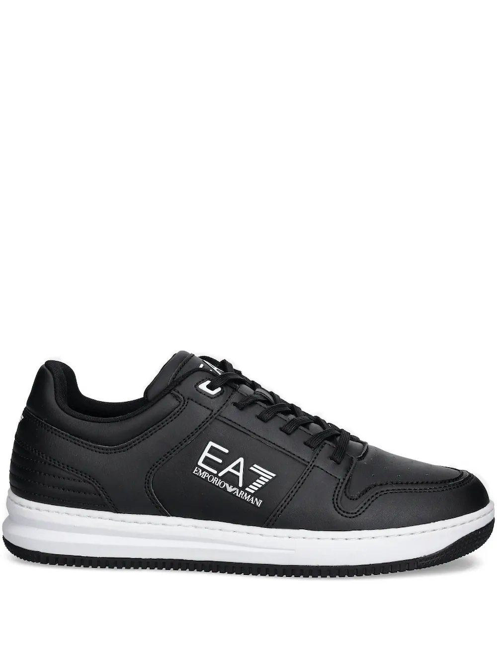 

Кожаные кроссовки с логотипом Ea7 Emporio Armani, черный