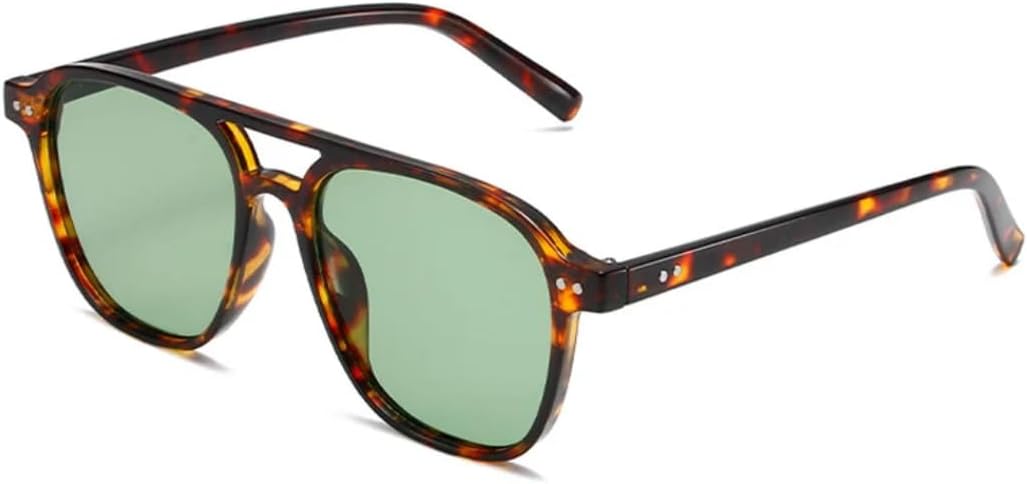 

Солнцезащитные очки с защитой от УФ-излучения UV400 | Двойная перемычка, прозрачные линзы цвета океана | для женщин и мужчин, для занятий спортом на открытом воздухе и вождения DSVIGF, Leopard-green