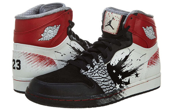 Кроссовки 1 retro high x dave white Air Jordan, черный — фото 3