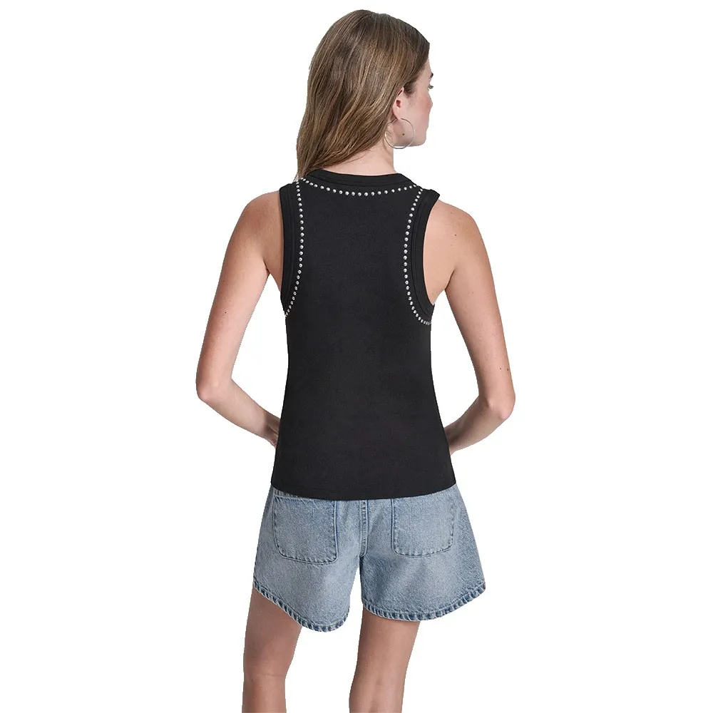 

Футболка без рукавов DKNY Dome Studs, черный