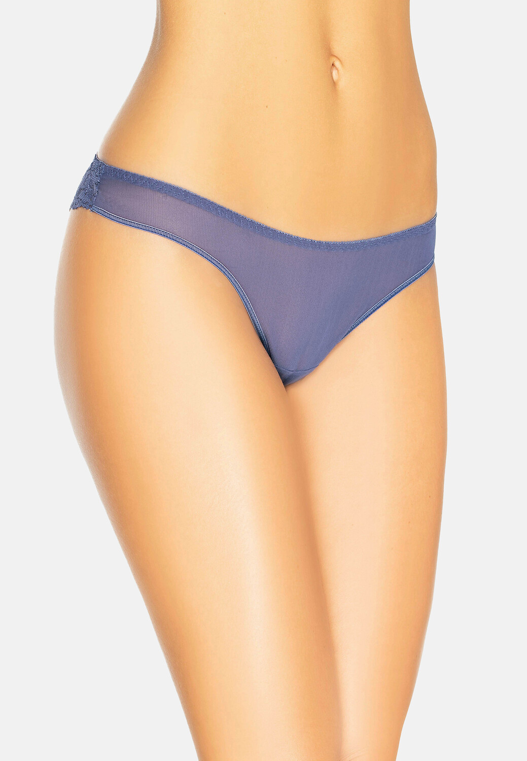 

Трусы Teyli Brasilianische mit floraler Spitze Lacea, синий