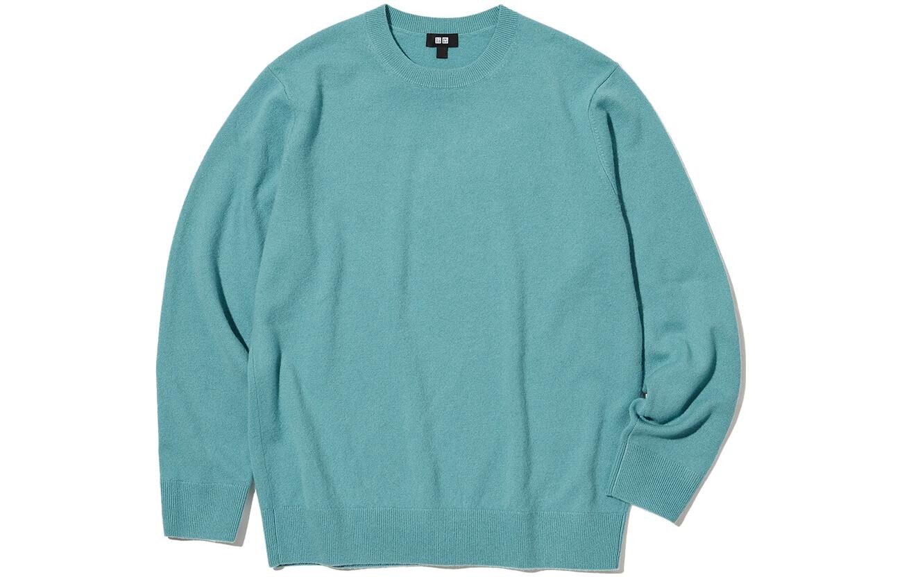 

Джемпер Uniqlo Cashmere Crew Neck, голубой