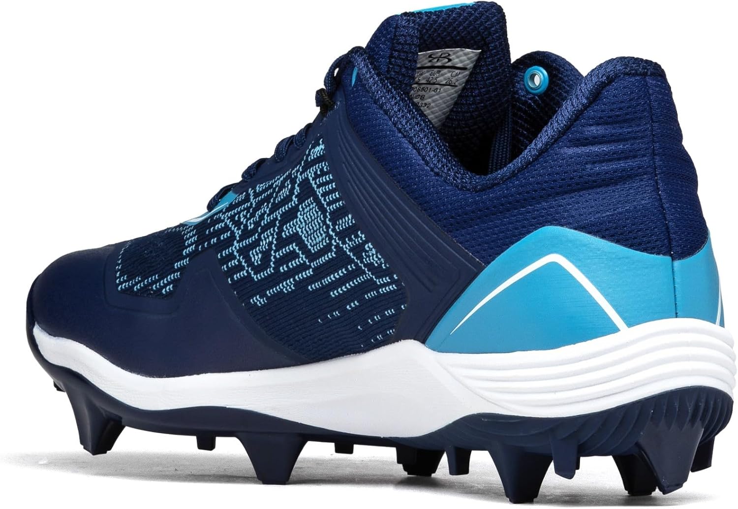 Мужские бутсы Boombah Viper Pureknit с литой подошвой - Status - Разные цвета - Разные размеры, синий/голубой/темно-синий — фото 3