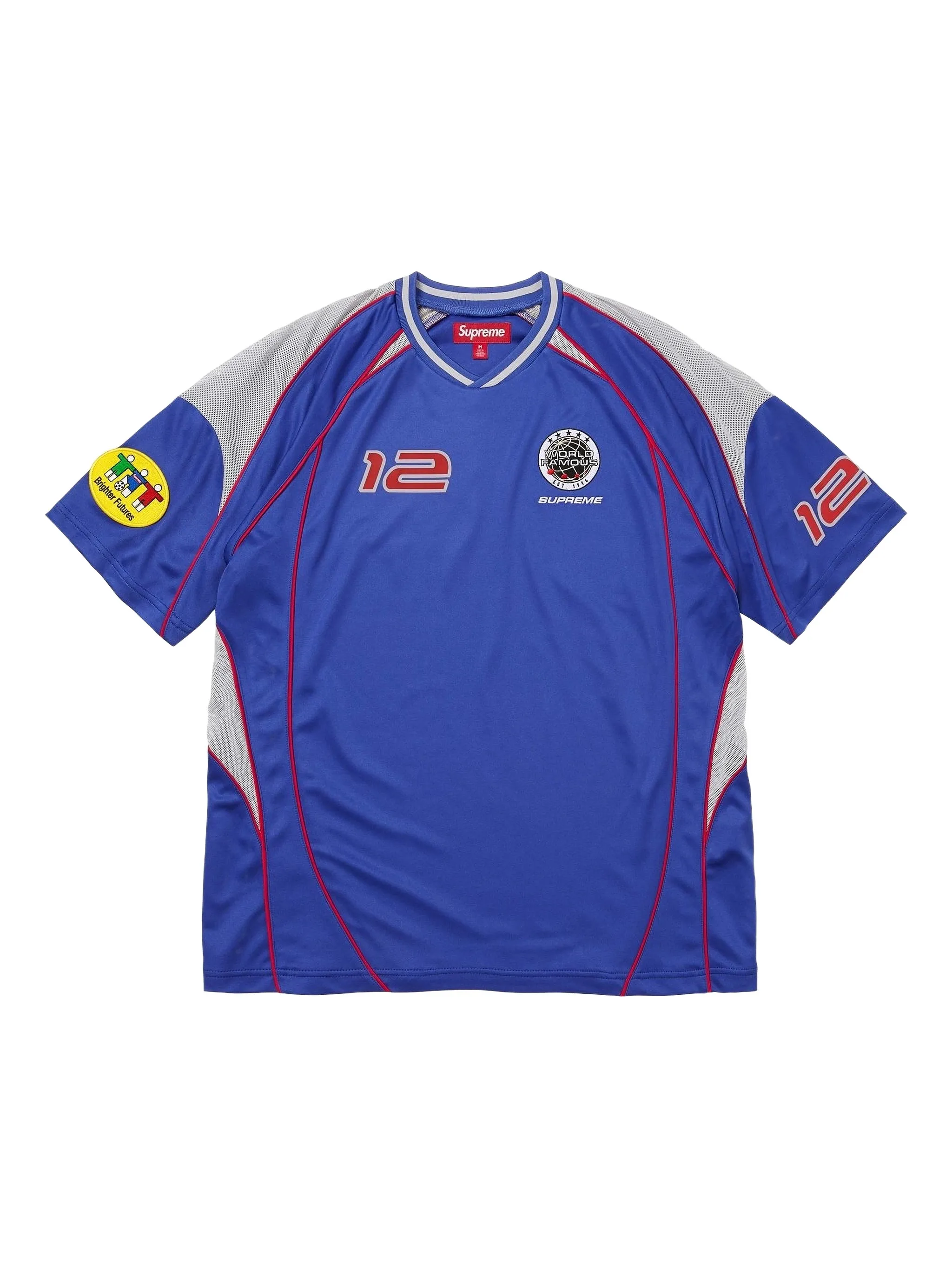 

Футбольная майка с кантом Supreme, синий