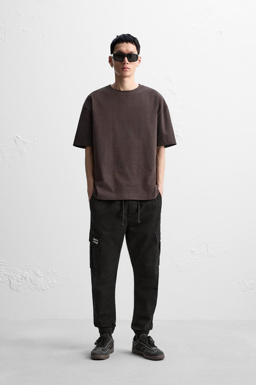

Брюки карго ZARA, черный
