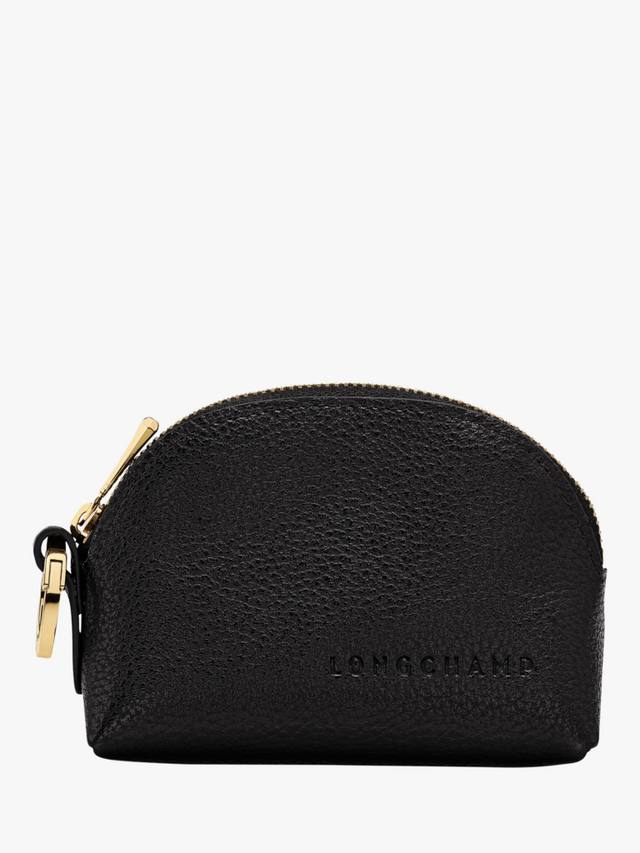 

Кошелек для мелочи из кожи Foulonne Longchamp, Black