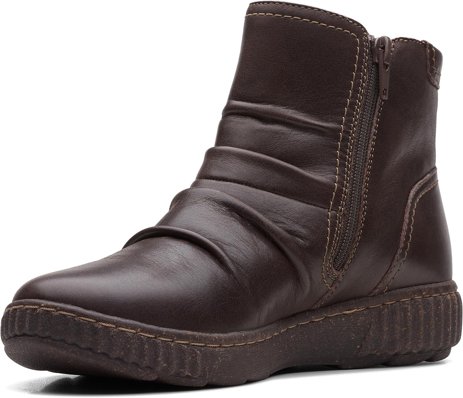 

Ботильоны Caroline Orchid Clarks, цвет Dark Brown Leather