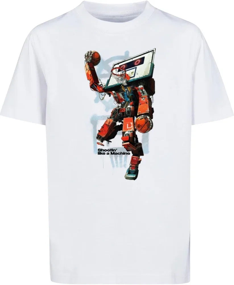 Футболка детская с роботом Mister Tee, белый