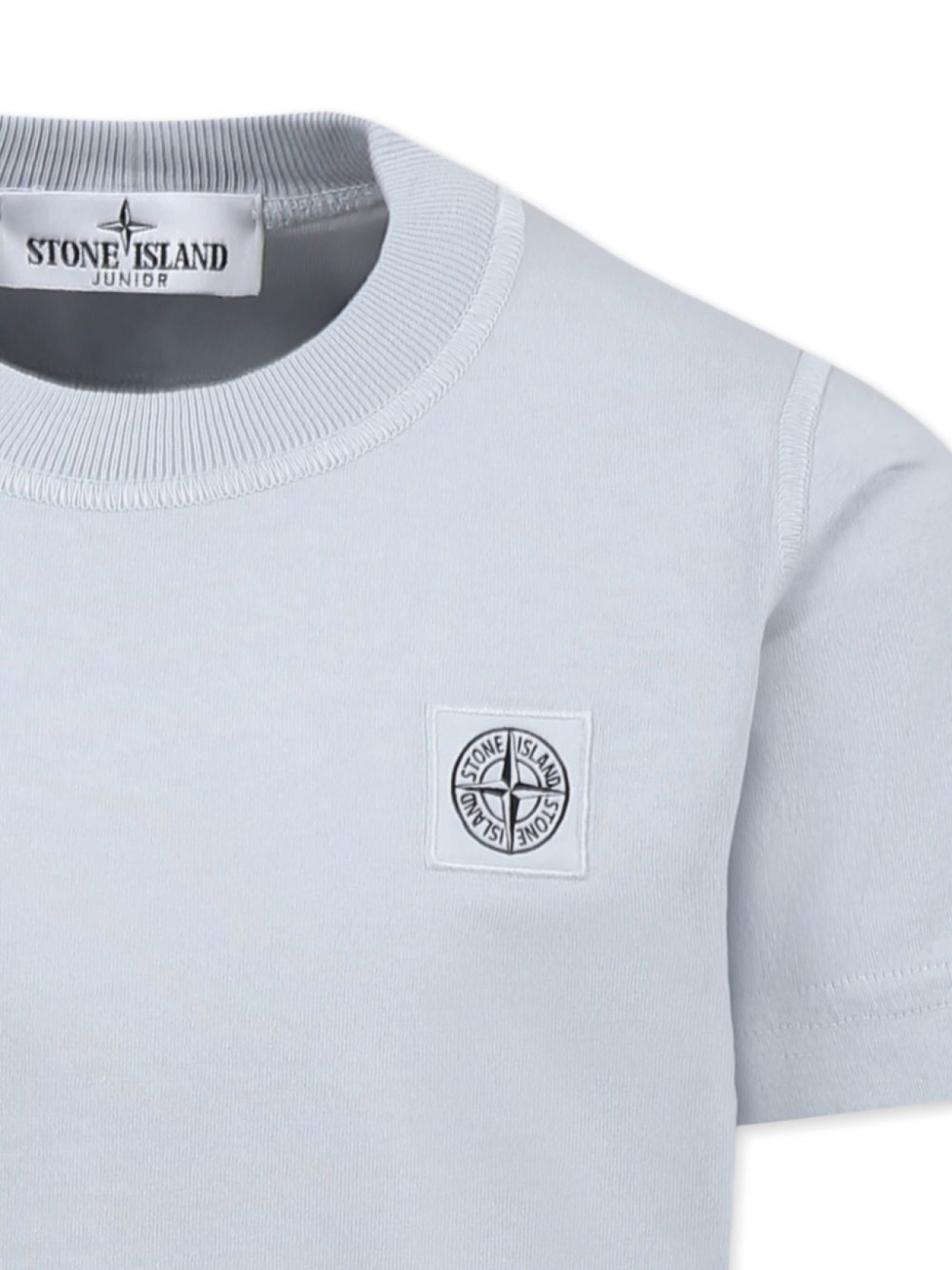 Stone Island Junior футболка из органического хлопка, синий — фото 3