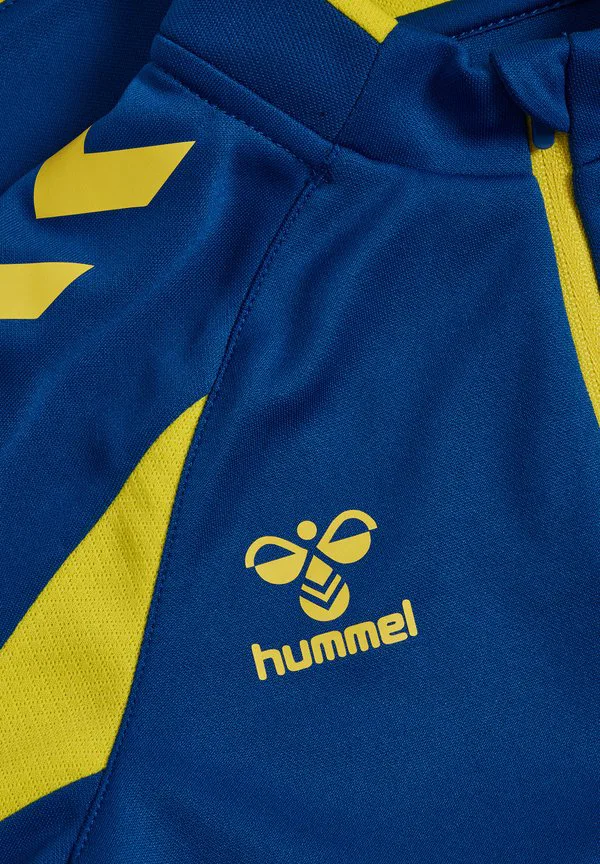 2.0 топ с длинными рукавами и молнией до середины груди Hummel, True Blue Blazing Yellow — фото 3